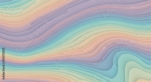 Soft Pastel Rainbow Swirls Abstract Background.
