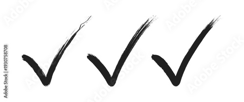 Marker check and checkbox checklist icon set isolated on white background vector illustration