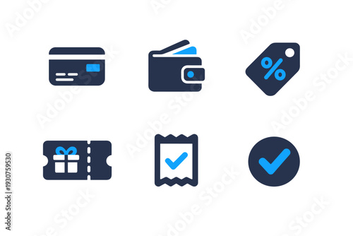 Clean icon numbers vector background image generation wallet document payment simple online