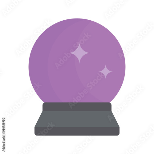 Magic ball vector illustration on a white background