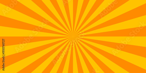Abstract geometric orange shine retro sunbeam ray sum light sunburst sunlight texture design wallpaper.