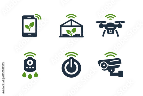 Remote farm clean icon greenhouse scalable simple image numbers vector generation mobile