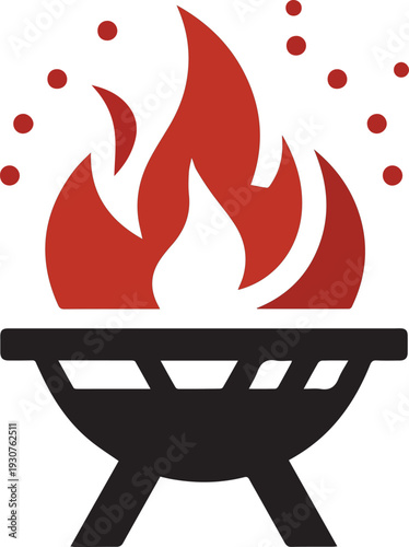 Fire Pit Vector