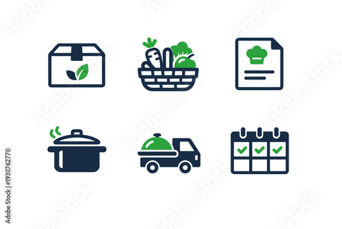 Food no vector generation card plan image white truck recipe icon simple