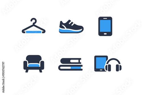 Image no symbol icon background simple gadget vector hanger chair clean generation
