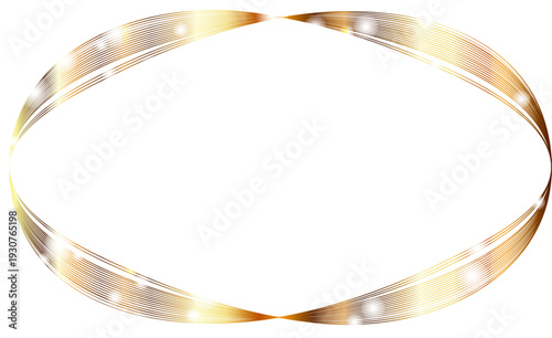  高級感のあるゴールドラインフレーム