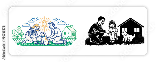 Family Portrait of Happy Parents Giving Their Children Piggyback Rides, Capturing Love, 
Laughter, and Beautiful Togetherness in Nature