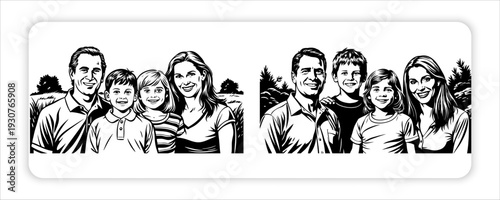 Family Portrait of Happy Parents Giving Their Children Piggyback Rides, Capturing Love, 
Laughter, and Beautiful Togetherness in Nature