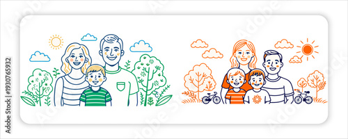 Family Portrait of Happy Parents Giving Their Children Piggyback Rides, Capturing Love, 
Laughter, and Beautiful Togetherness in Nature