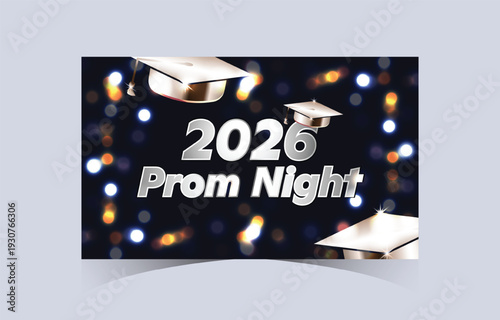 2026 Prom Night Elegant Graduation Banner
