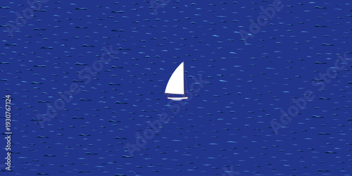 sailing boat in the sea. boat, holiday, vacation and summer.