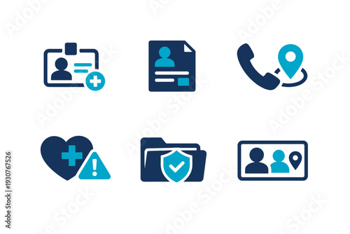 Symbol icon contact profile vector emergency no id badge image file simple