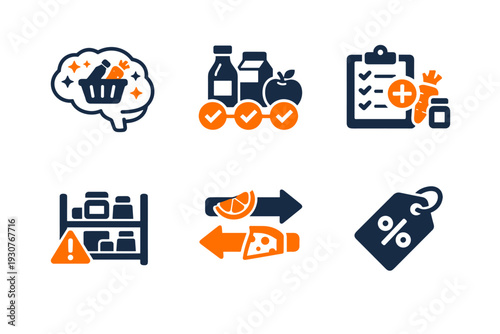 Recipe substitution recommendation vector no ai icon simple frequently arrows generation pantry