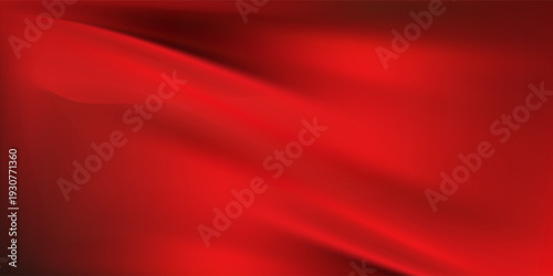 Luxury Red Silk Satin Fabric Texture Background. Elegant Ruby Wavy Backdrop for Valentine's Day, Christmas, and Premium Product Display.