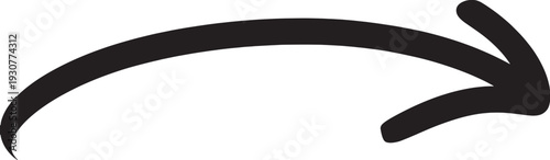 Black curved arrow vector