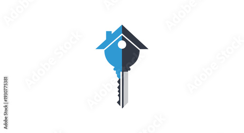 Abstract illustration depicting homeownership and security, key to real estate success