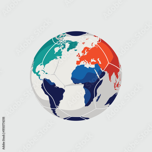 Modern Football World Cup Poster 2026