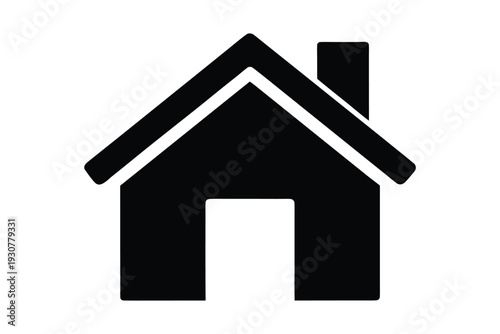 Home icon. House symbol