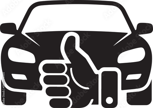 Car service icon. Transportation repair, support, service logo