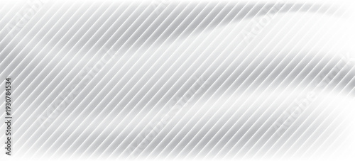 Transparent corrugated plastic ribbed glass background with abstract line patterns. 3D gradient light effects for retail windows or architectural panels. Vintage chrome reflections or polycarbonate.