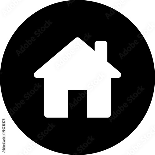 Home icon for apps and websites, house web icon set, main page navigation button UI symbol on transparent background. House icon vector, PNG or JPEG