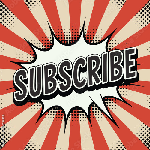 message, subscribe, comic speech bubble vector illustration perfect for gaming social media rank titles like enthusiast, newcomer, loyal fan, and community spotlight achiever.