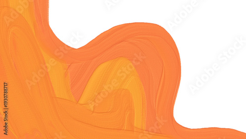 Фотография Abstract artistic background featuring vibrant orange and yellow brushstroke tex