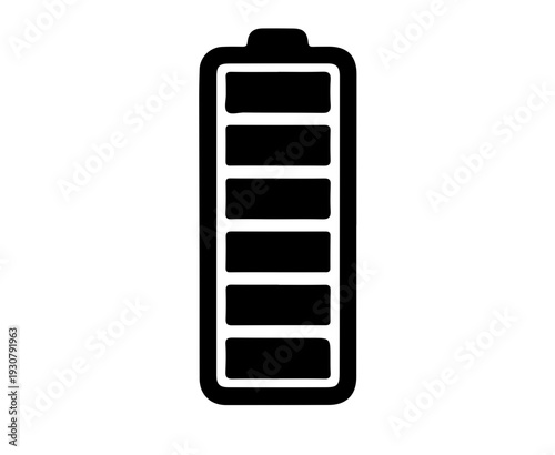 lack battery silhouette icon, battery charge levels from empty to full silhouette vector