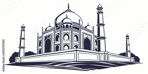 The iconic taj mahal in agra india a symbol of eternal love and architectural grandeur