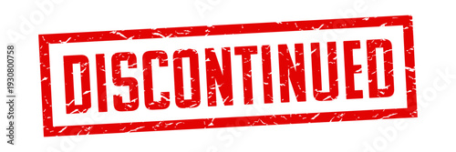 Discontinued stamp imprint