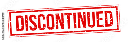 Discontinued stamp imprint