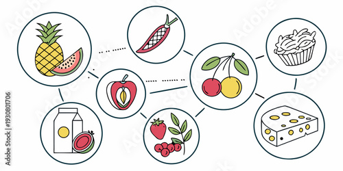 A visual representation of the benefits of various fruits and vegetables