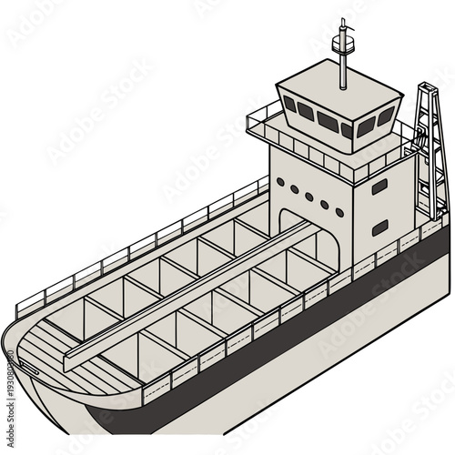 Cargo ship grain storage compartment boat vessel