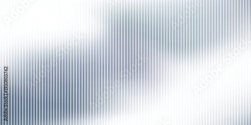 Monochrome waves with transparent vertical layering and soft opacity shifts. Abstract distorted glass effect, minimal and textured in grayscale palette. Vector illustration for futuristic design