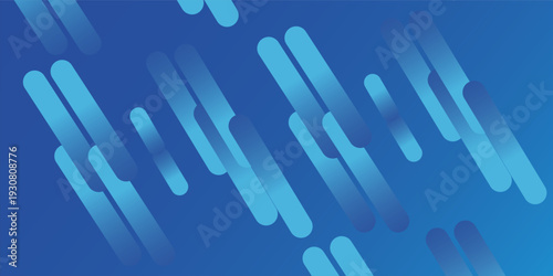 Abstract blue background with diagonal lines. Dynamic shapes composition. Vector illustration