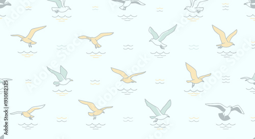 Collection of Colorful Birds in Flight.