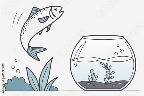 aquarium with fish