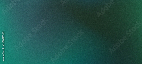 Abstract Grainy Gradient Background with Dark Green and Teal Colors