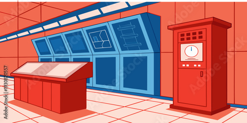 Smart warehouse logistics with automation technology showing delivery management, supply chain innovation, industrial automation, and modern distribution system.