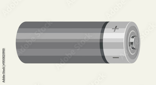 Single Silver Lithium Battery Cell.