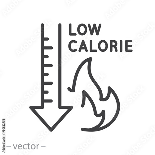 low calorie icon vector illustration