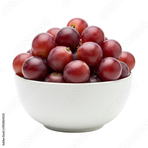 Bowl of red grapes