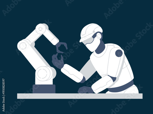 Robot and human collaboration in industrial automation and manufacturing process