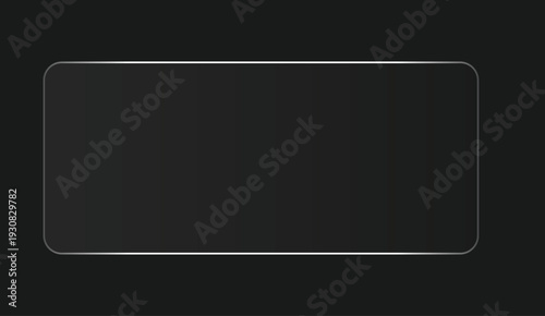 Abstract Soft Glow Light Effect Gradient Border Frame on Dark Background, Modern Transparent Vector Design