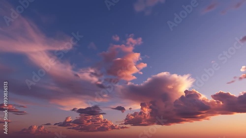 Colorful sky with clouds at sunset