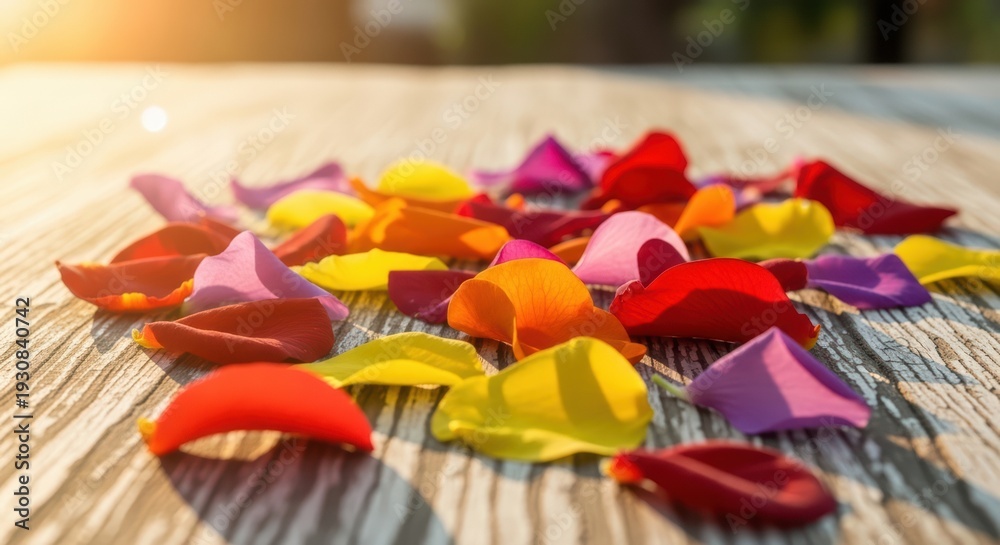 Fototapeta premium Scattered Rose Petals
