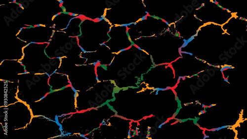 Cracked Texture: Cracked white wall texture. Surface cracks and fissures in ground. Dry Terrain with Cracked Concrete White Wall Texture, Vintage Old Wall Background with Black and White Scribble .