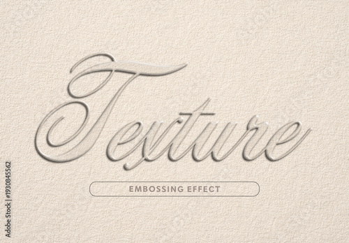Script Paper Embossing Text Effect