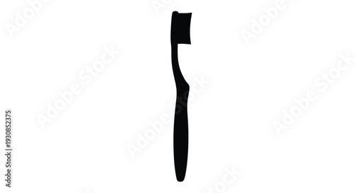 Minimalist black silhouette of a simple elegant knife silhouette