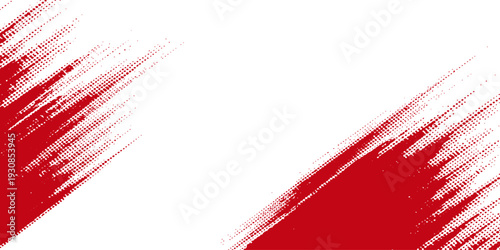 Abstract Brushstrokes: Bold red brushstrokes diagonally across the frame, forming a modern abstract pattern on a textured surface. evoking a sense of creativity and artistic expression.